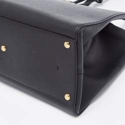 Pre Owned حقيبة يد فندي 3جور كبيرة دنيم سوداء