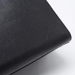 Pre Owned حقيبة يد فندي 3جور كبيرة دنيم سوداء