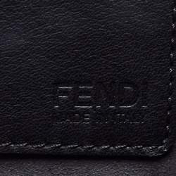 Pre Owned حقيبة يد فندي 3جور كبيرة دنيم سوداء