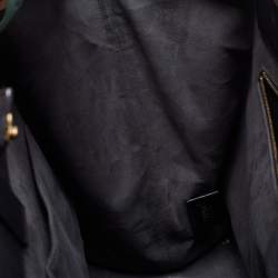 Pre Owned حقيبة يد فندي 3جور كبيرة دنيم سوداء