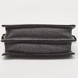 Fendi Grey Felt Peekaboo ISeeU East West Top Handle Bag