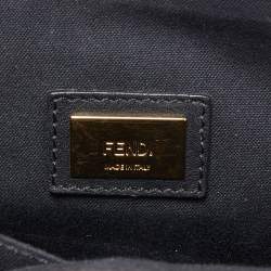 Pre Owned Fendi Black Leather Dolce 3Baguette Top Handle Bag