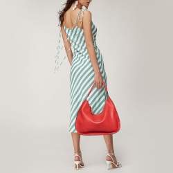 Fendi Red Leather Selleria Hobo 