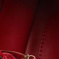 Fendi Red Leather Selleria Hobo 