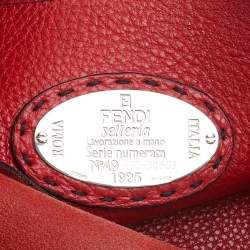 Fendi Red Leather Selleria Hobo 