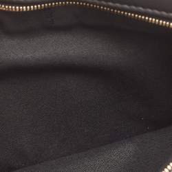 Fendi Black Leather and Mesh 3 Pockets Belt Bag