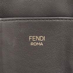 Fendi Black Leather and Mesh 3 Pockets Belt Bag