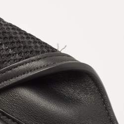 Fendi Black Leather and Mesh 3 Pockets Belt Bag