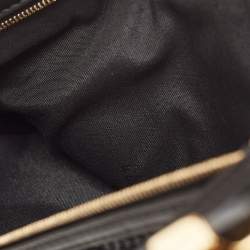 Fendi Black Leather and Mesh 3 Pockets Belt Bag