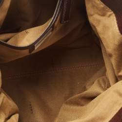 Pre Owned Fendi Tobacco Zucca Canvas and Leather Small Zucca Chef De Jour Bag