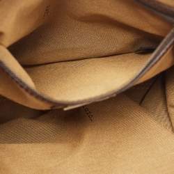 Pre Owned Fendi Tobacco Zucca Canvas and Leather Small Zucca Chef De Jour Bag