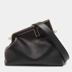 Fendi Beige Leather Medium First Shoulder Bag Fendi