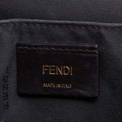 Pre Owned Fendi Yellow/Tobacco Zucca Canvas and Leather Flap Crossbody Bag