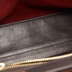 Pre Owned  Fendi Rust Leather Large Peekaboo Iconic Top Handle Bag