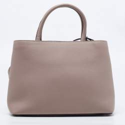 Fendi Dove-Grey Leather Petite 2Jours Tote