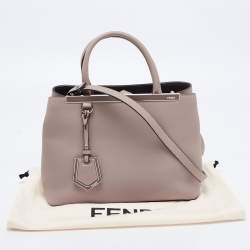 Fendi Dove-Grey Leather Petite 2Jours Tote