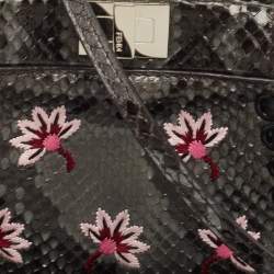 Pre Owned حقيبة كروس فندي بيكابو جلد أسود/أزرق صغيرة جداً