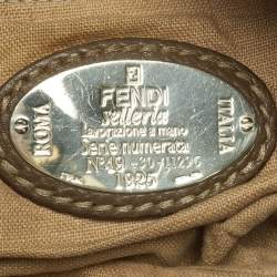 Pre Owned Fendi Brown Selleria Leather Hobo