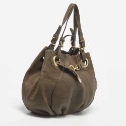 Pre Owned Fendi Brown Selleria Leather Hobo