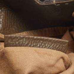 Pre Owned Fendi Brown Selleria Leather Hobo