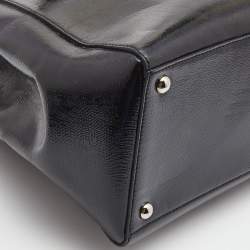 مملوكة مسبقًا Fendi Black Patent Leather Medium 2Jours Tote