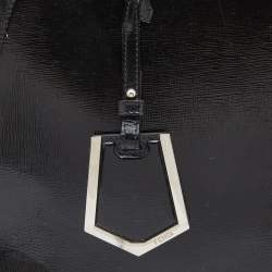 مملوكة مسبقًا Fendi Black Patent Leather Medium 2Jours Tote