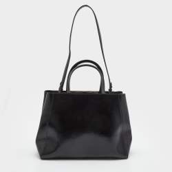 مملوكة مسبقًا Fendi Black Patent Leather Medium 2Jours Tote