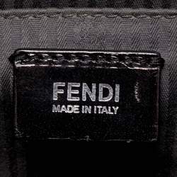Pre Owned Fendi Grey Leather Small Demi Jour Top Handle Bag
