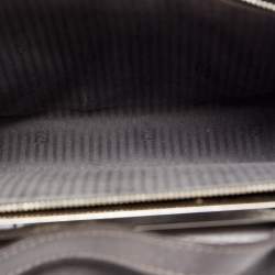 Pre Owned Fendi Grey Leather Small Demi Jour Top Handle Bag