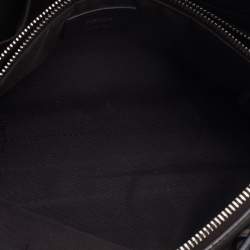 Pre Owned Fendi Grey/Black Leather Medium By The Way Satchel