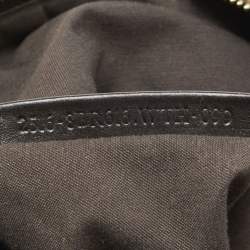 Pre Owned Fendi Tobacco Zucca Canvas and Patent Leather Mia Bag