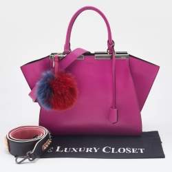 مملوكة مسبقًا Fendi Pink Leather Medium 3Jours Tote