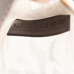 Pre Owned Fendi Tobacco Zucca Mesh Nylon and Leather Small Runaway Shopper Top Handle Bag