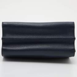 Pre Owned Fendi Tricolor Textured Leather Small Demi Jour Top Handle Bag