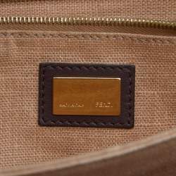 Pre Owned Fendi Multicolor Leather Claudia Chain Shoulder Bag