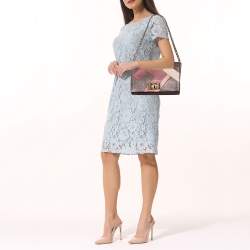 Pre Owned Fendi Multicolor Leather Claudia Chain Shoulder Bag