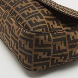 Fendi Tobacco Zucca Canvas Flap Crossbody Bag