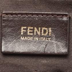 Fendi Tobacco Zucca Canvas Flap Crossbody Bag