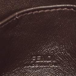 Fendi Tobacco Zucca Coated Canvas Nano Baguette Charm Bag