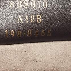 Pre Owned Fendi Grey Leather Mini Mon Tresor Drawstring Bucket Bag