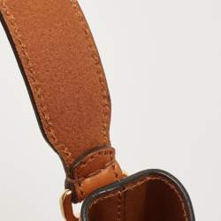 Pre Owned Fendi Orange/Brown Zucca PVC and Leather Mon Tresor Bucket Bag