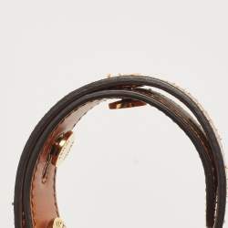 Pre Owned Fendi Orange/Brown Zucca PVC and Leather Mon Tresor Bucket Bag