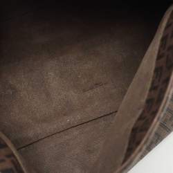 Pre Owned Fendi Tobacco Zuchinno Coated Canvas Mama Flap Shoulder Bag