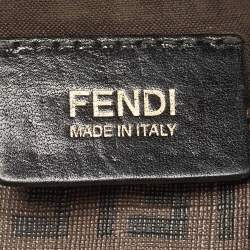 Pre Owned Fendi Tobacco Zuchinno Coated Canvas Mama Flap Shoulder Bag