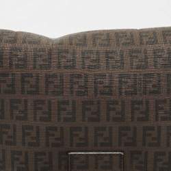 Pre Owned Fendi Tobacco Zuchinno Coated Canvas Mama Flap Shoulder Bag