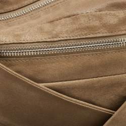 Pre Owned Fendi Beige Suede Hobo