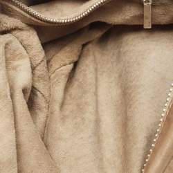 Pre Owned Fendi Beige Suede Hobo