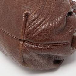 Pre Owned Fendi Brown Leather Baby Spy Bag