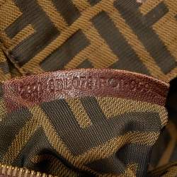 Pre Owned Fendi Brown Leather Baby Spy Bag
