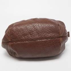 Pre Owned Fendi Brown Leather Baby Spy Bag